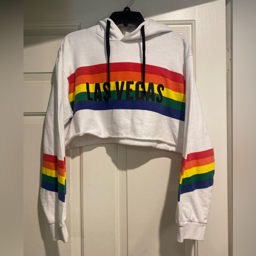 Pop Surf cropped hoodie Las Vegas size large